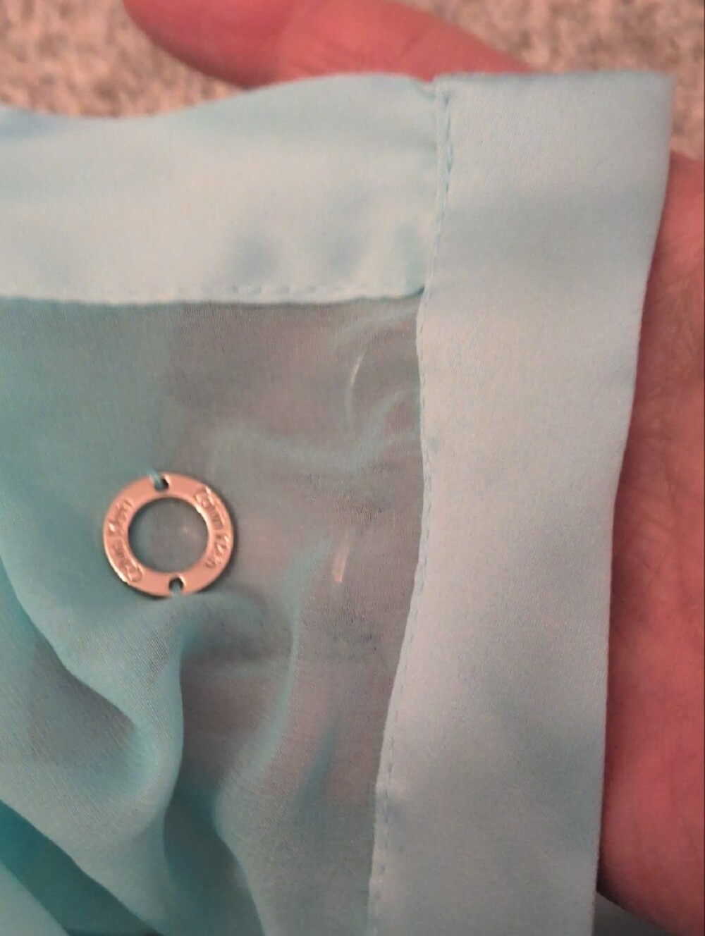 Calvin Klein Light Aqua Scarf - Picture 7 of 8